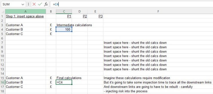 2 inserting space