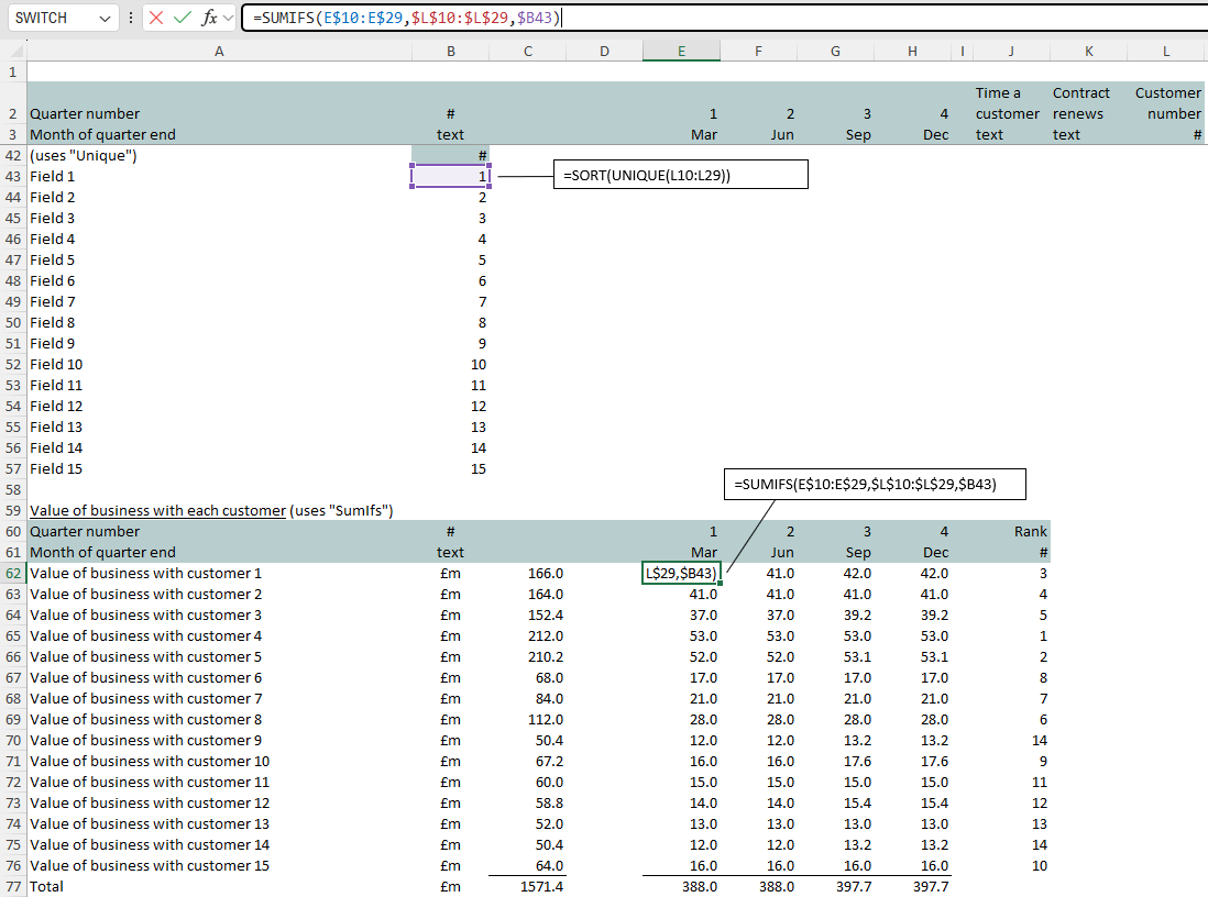 3 amalgamating data by customer