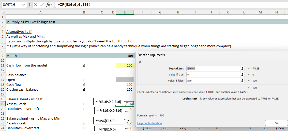 1 function dialog box