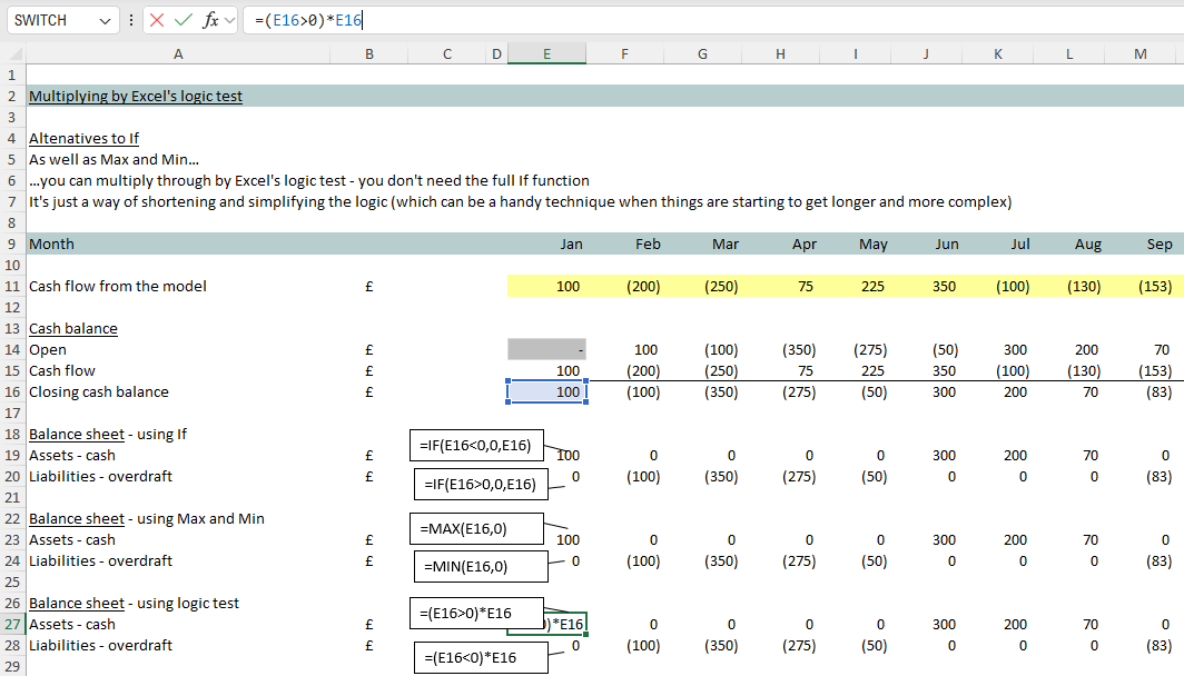2 multiplying by the logic test